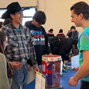 LSOP intern working with 2 NACA students